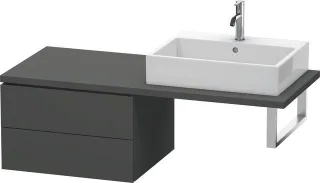 Duravit L-Cube Unterschrank für Konsole Graphit Matt 620x547x400 mm - LC583804949 LC583804949