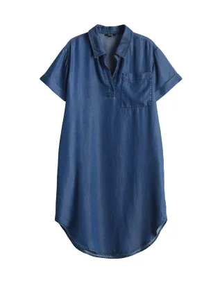 Opus - Hemdblusenkleid - Wasya blau - Gr. - 36
