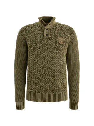 PME Legend - garment dye stone wash dusky green - Gr. - XXXL