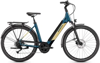 Ghost "E-Teru B Essential Low EQ" 9 Gang Shimano Alivio RD-M3100 Schaltwerk Kettenschaltung Mittelmotor 250 W Pedelec, Elektrofahrrad für Damen u. Herren