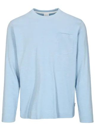 BASEFIELD - Rundhals Shirt 1/1 Arm steel blue - Gr. - XXL