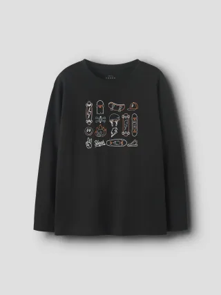 NAME IT - NKMVAGNO LS LOOSE TOP black - Gr. - 122/128