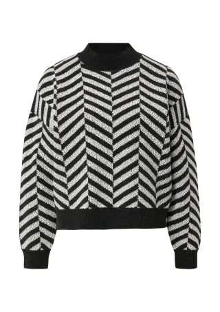 comma - Strickpullover schwarz - Gr. - 42