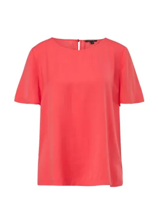 comma - Blusenshirt aus Satin pink - Gr. - 36