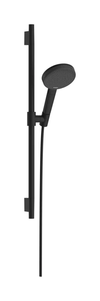 Hansgrohe Brauseset Raindance Alive Select S 125 3jet EcoSmart Uni.PuroS 650mm mattschwarz, 246026 24602670