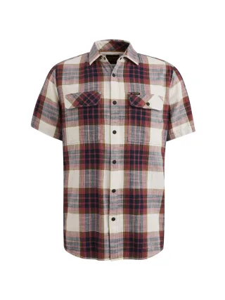 PME Legend - Ctn Slub Herringbone Check Esben dry rose - Gr. - XXXL
