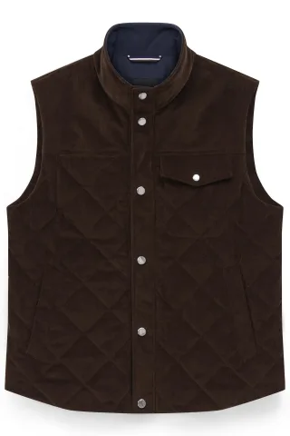 bugatti - Herren Sportswear-Weste braun - Gr. - 56