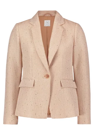 Betty & Co - Kurzblazer camel/cream - Gr. - 36