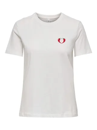 ONLY - ONLWINDY S/S TEE CS JRS Cloud Dancer - Gr. - S