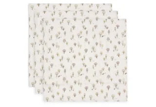 Jollein Spucktuch Hydrophill 70x70cm Tiny Park 3er-Pack