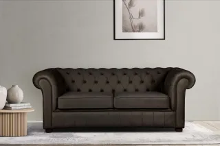 Home affaire 3-Sitzer "CHARENTE, optionale Schlafsofa, Chesterfield-Sofa, Bettfunktion" mit edler Knopfheftung und typischen Armlehnen, B/T/H 198/89/74 cm