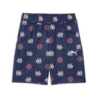 PUMA Sporthose "Sporty Cats Relaxed Bedruckte Shorts Kinder"