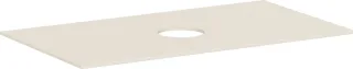 Hansgrohe Xevolos E Konsole 980/550 mit Auschnitt mittig für Aufsatzwaschtisch ohne Hahnloch, Sandbe 54329780