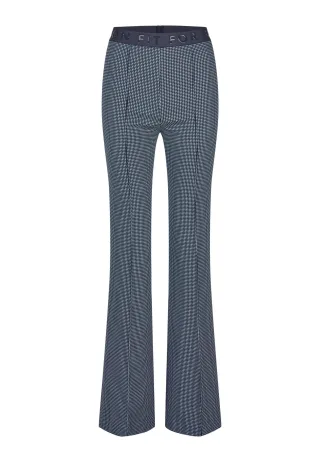 Marc Aurel - Jacquard-Hose Gemustert blue varied - Gr. - 36