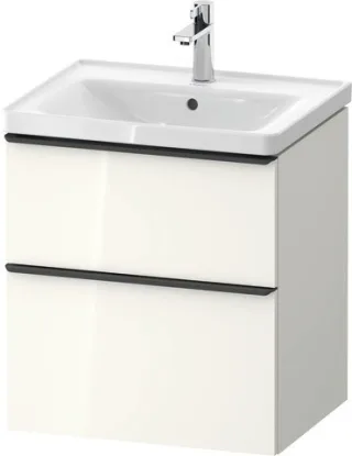 Duravit D-Neo Waschtischunterbau wandhängend Weiß Hochglanz 584x452x625 mm - DE43590BD220000 DE43590BD220000