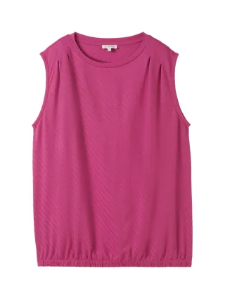 Tom Tailor - Strukturiertes Oberteil lush orchid - Gr. - XXL