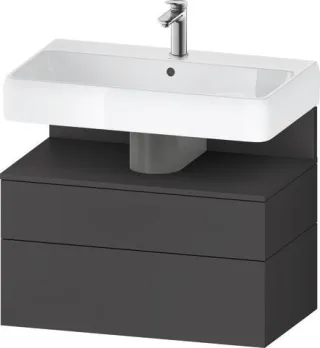 Duravit Qatego Waschtischunterbau wandhängend Graphit Matt 790x470x590 mm - QA4394049490010 QA4394049490010
