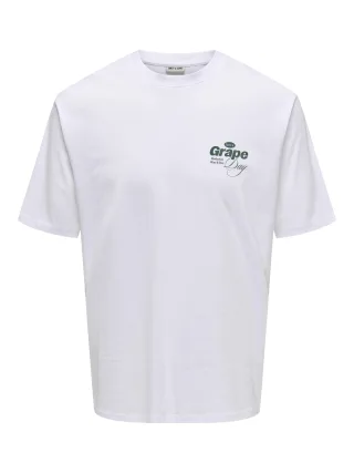 ONLY&SONS - ONSALFRESCO RLX SS TEE bright white - Gr. - XXL