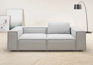 Home affaire 2-Sitzer "Watertown, modernes Sofa 246 cm breit, auch in Feincord" stilvolles Sofa für 2 Personen mit extra breiter Sitzfläche