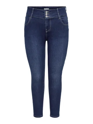 ONLY CARMAKOMA - CARANNA HW SKINNY ANK MBD DNM ANA NOOS Medium Blue Denim - Gr. - 46/32