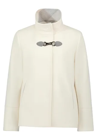 AMBER & JUNE - Wolljacke hellbeige - Gr. - 38