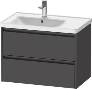 Duravit Ketho.2 Waschtischunterbau wandhängend Graphit Matt 784x455x549 mm - K25285049490000 K25285049490000