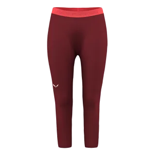 SALEWA - Cristallo Warm Alpine Merino Responsive 3/4 Leggings Damen - Rot (Gr.38)