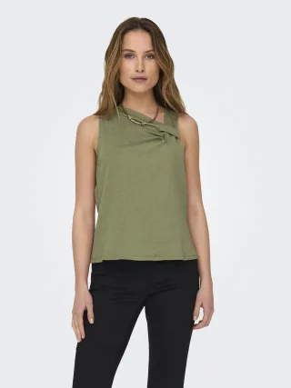 JDY - JDYAMY S/L KNOT TANK TOP JRS - Gr. - XS