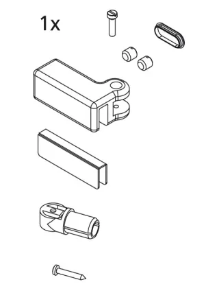 Kermi EBI2018 Set Stabilisierung Kopf re, weiss, 2534185 2534185