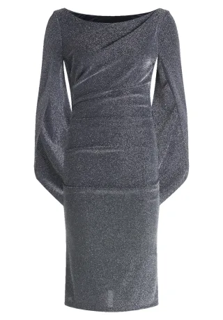 Vera Mont - Cocktailkleid dunkelblau/grau - Gr. - 38