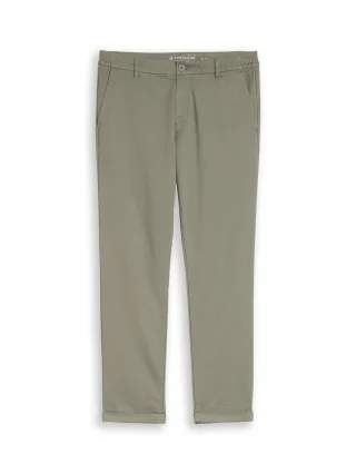 Tom Tailor - TTREGULAR Chino Hose greyish shadow olive - Gr. - L