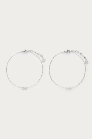 My Jewellery - Armband beste Freundinnen 2 Herzen silver - Gr. - OS