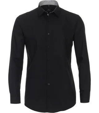 VENTI - Businesshemd schwarz - Gr. - 43