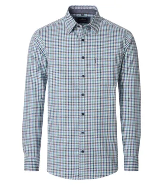 CASAMODA - Casual Fit: Freizeithemd blau/cyan - Gr. - 3XL