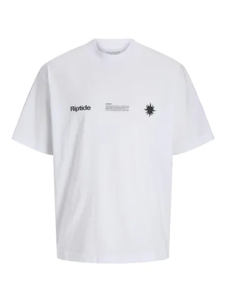 JACK&JONES - JCOINFINITY PLACEMENT TEE SS CREW NECK bright white - Gr. - XXL
