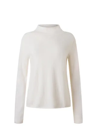 MAERZ Muenchen - Pullover Stehkragen 1/1 Arm new white - Gr. - 46