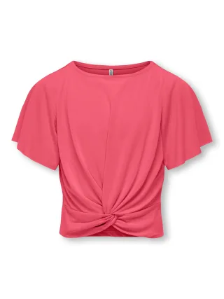 KIDS ONLY - KOGPAM S/S KNOT TOP JRS coral paradise - Gr. - 158/164
