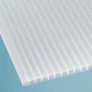 Polycarbonat Stegplatte | 16 mm | Breite 1200 mm | opal-weiß