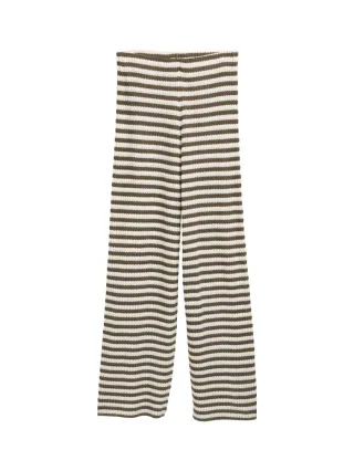 TOM TAILOR Denim - High Waist Strickhose grün - Gr. - S