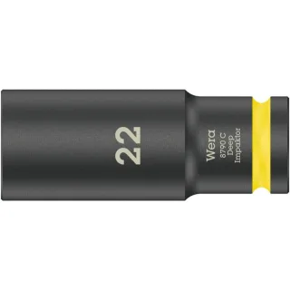 Wera 8790 C Impaktor Deep Steckschlüsseleinsatz mit 1/2"-Antrieb Leuchtgelb - 05004838001