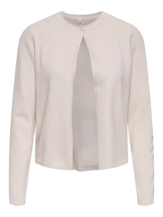ONLY - ONLLOYAL LIFE LS ONE BUTTON CARD KNT Moonbeam - Gr. - XS
