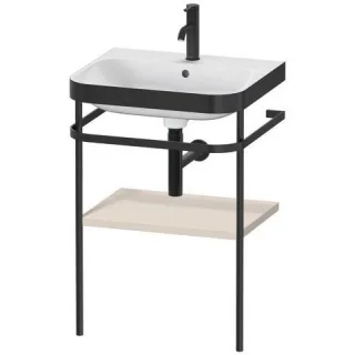 Duravit Happy D.2 Plus c-bonded Set mit Metallkonsole Taupe Supermatt 575x490x850 mm - HP4735O8383 HP4735O8383