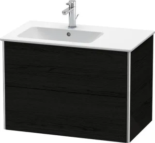 Duravit XSquare Waschtischunterbau wandhängend Eiche Schwarz Matt 810x478x560 mm - XS417601616 XS417601616