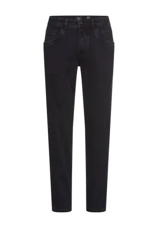 camel active - 5-Pocket Relaxed Fit Hose aus Baumwoll-Mix schwarz - Gr. - 34/34