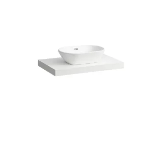 Laufen Waschtisch-Platte LANI 495x785x65 mit Aussschnitt mittig H4046511122601
