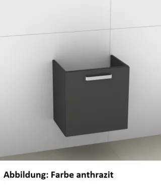 Artiqua 415 Waschtischunterschrank für Pro S 818858, Quarzgrau Matt Select, 415-WUT-L51-R-7163-173 415-WUT-L51-R-7163-173