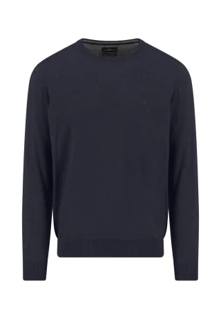 FYNCH-HATTON - O-Neck, Merino Cashmere navy - Gr. - M