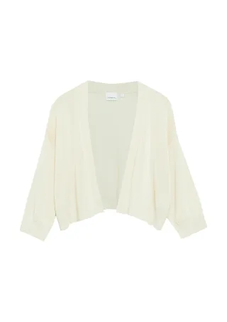 comma - Strickjacke beige - Gr. - S