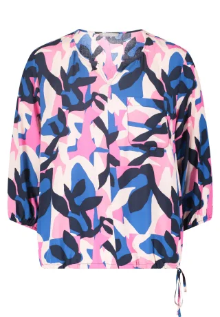 Betty & Co - Blusenshirt dark blue/pink - Gr. - 40