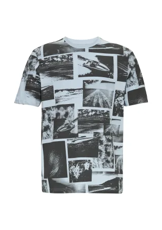 qs - T-Shirt blau|schwarz - Gr. - XXL